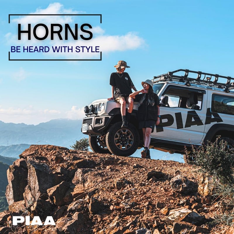 Piaa 85114 Slim Line 112Db 400Hz and 500Hz Twin Tone Sports Horn Kit for All Vehicles, Black - Image 3